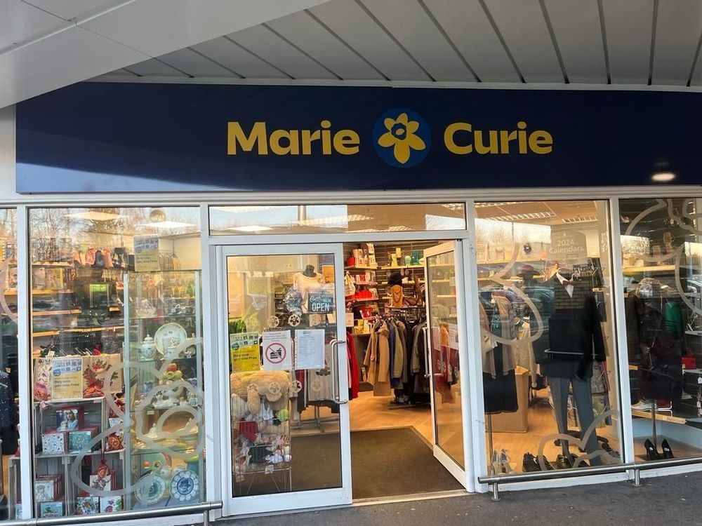 Marie Curie Charity Shop Hunts Cross