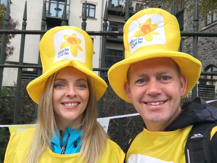 Darran fundraising for Marie Curie