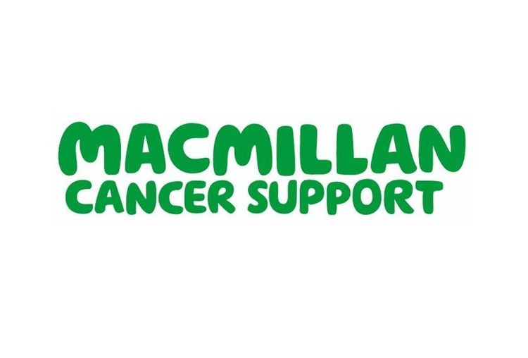 The words 'Macmillan Cancer Support' in green writing