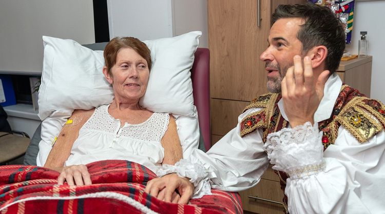 Debbie Finlay with Gethin Jones