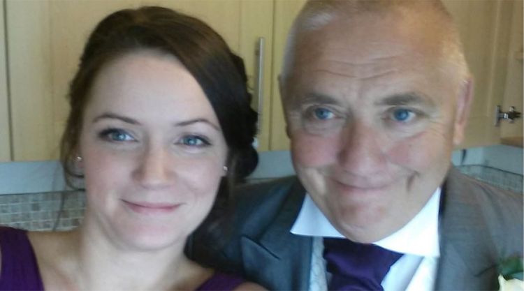 Close-up photo of Jordan Dunn smiling with Dad, Jim