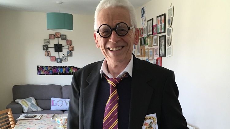 Alex Winters dressed as Harry Potter