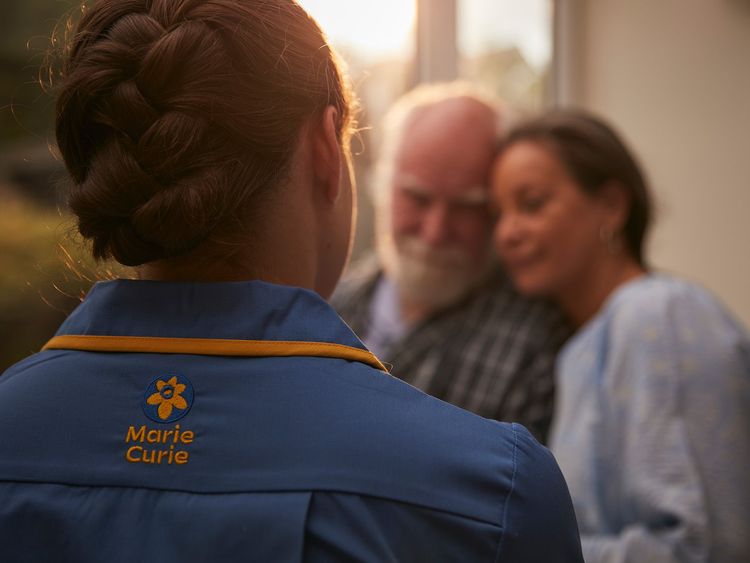 Marie Curie Nurse and Healthcare Assistant delivering care