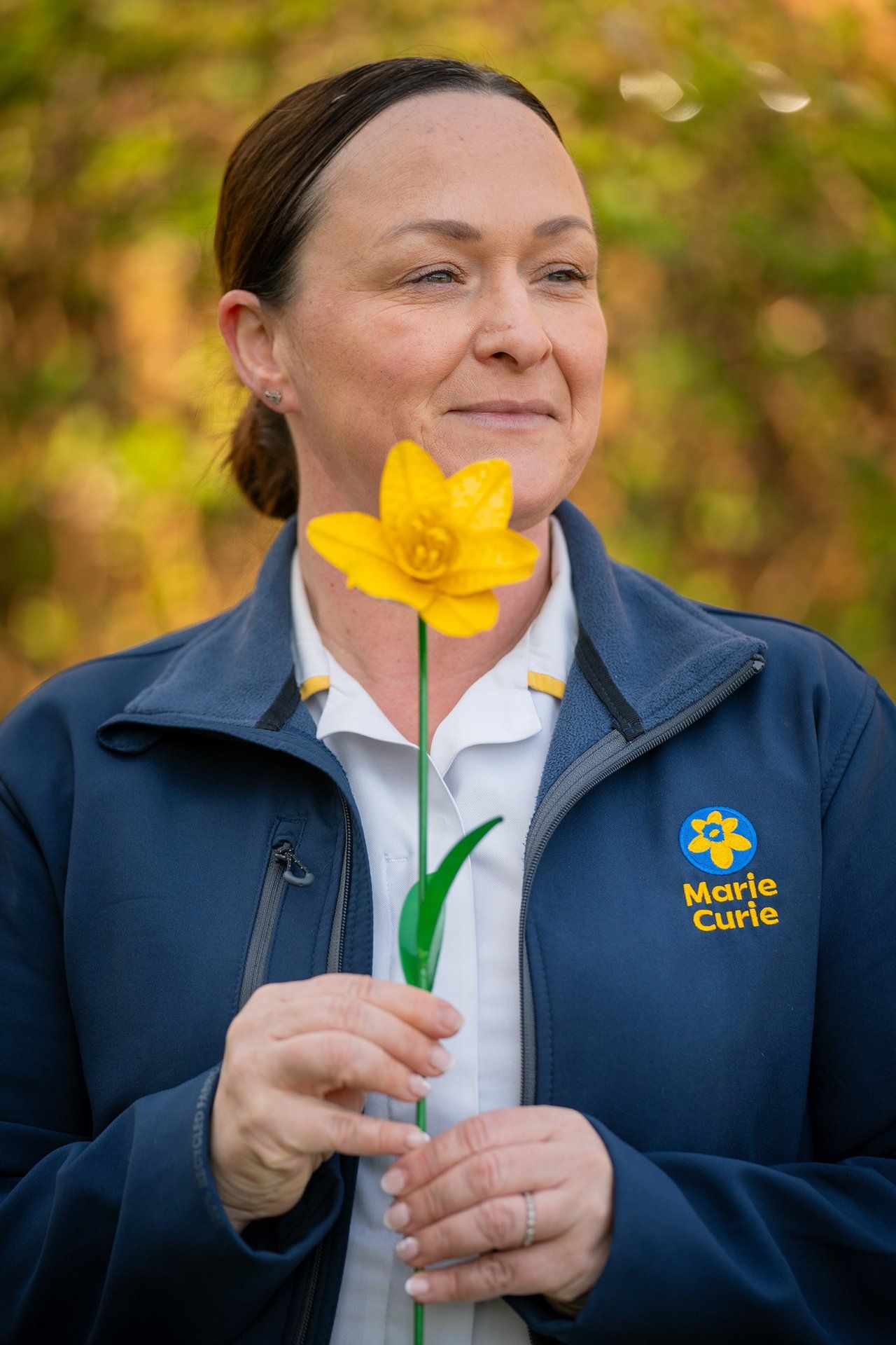Marie Curie Legacy and In Memory manager, Abbie Barton, said: "The metal daffodils are hand crafted, and we're delighted to have been able to trial this project in Wales in particular.